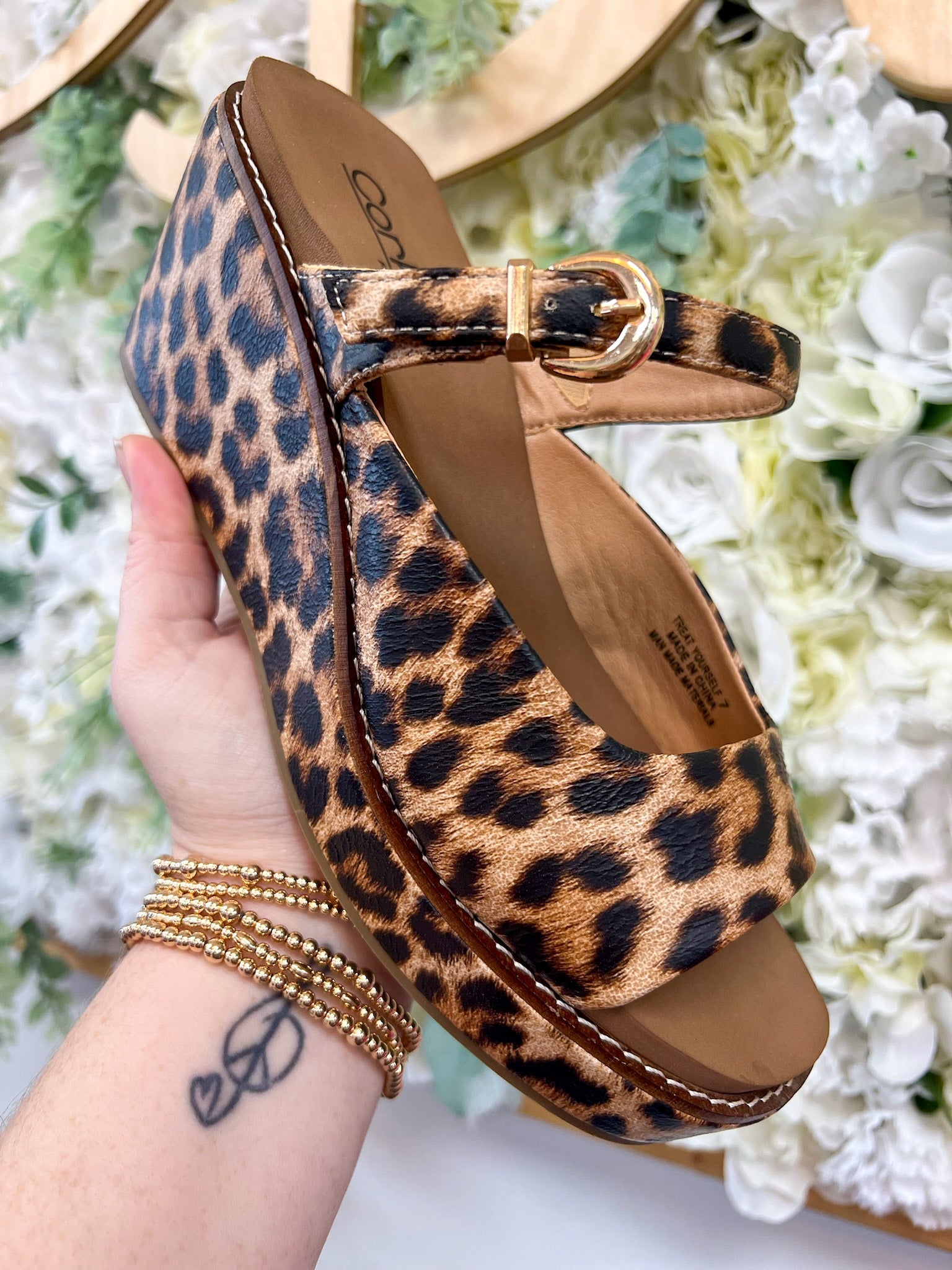 Corkys Treat Yourself Leopard Slip On Wedges - A'Bekah's Boutique