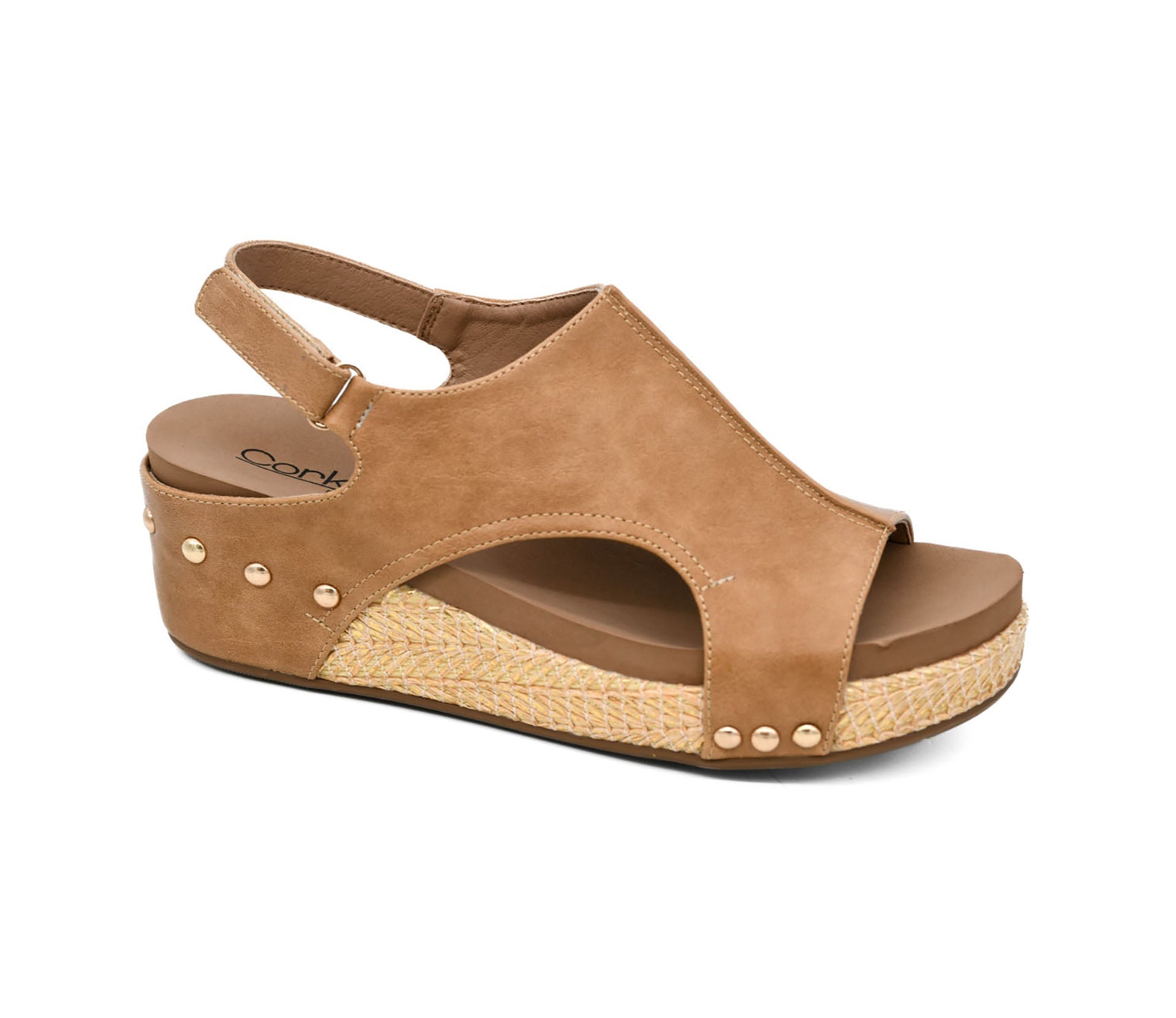 Corkys Volta II Caramel Combo Wedges - A'Bekah's Boutique