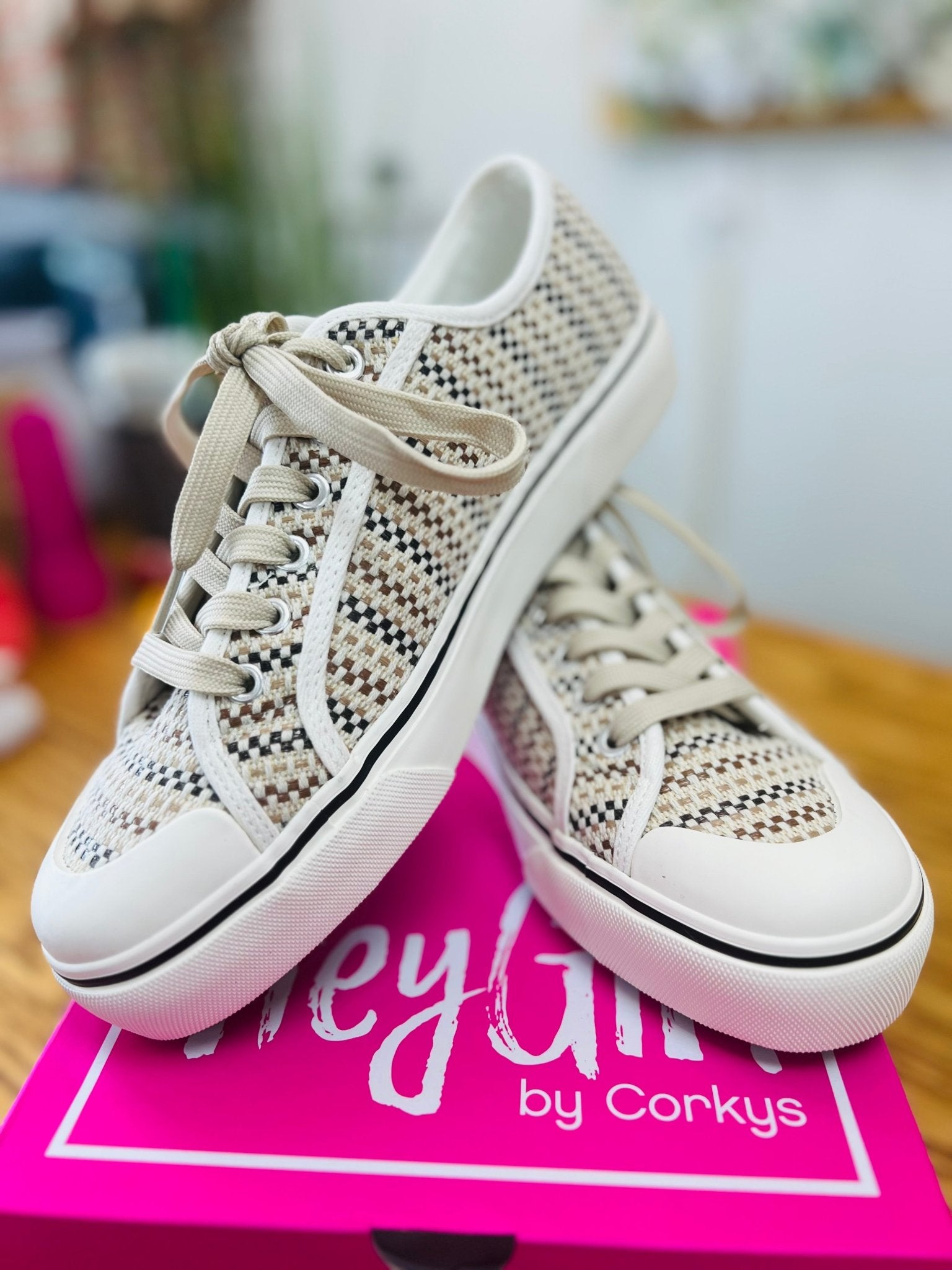 Corkys Waiting List Tan Combo Platform Sneaker - A'Bekah's Boutique