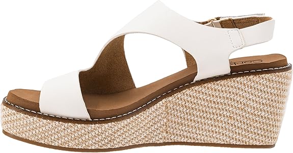 Corkys White Steppin Out Wedges - A'Bekah's Boutique