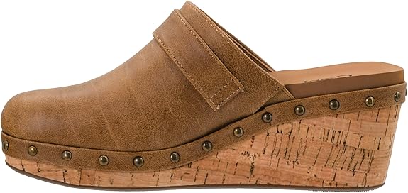 Corkys Who Knew Tan Faux Leather Slip On Wedge - A'Bekah's Boutique