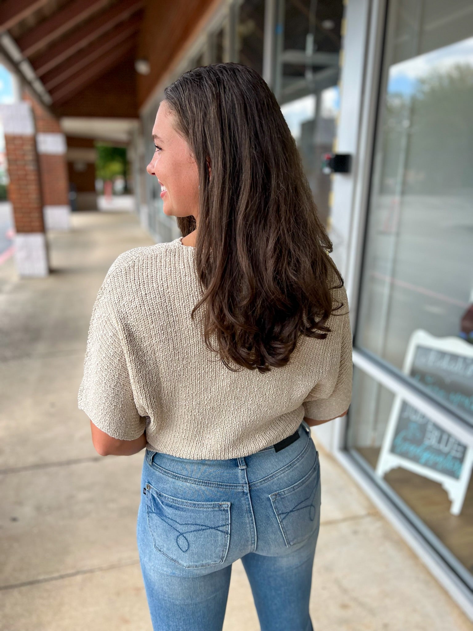 Cropped To Perfection Oatmeal Cropped Dolman Sleeve Sweater - A'Bekah's Boutique