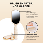 Detangler Hair Brush for Fine Hair - Tan - A'Bekah's Boutique