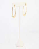Fairfield Hammered Hoop Earring Gold - A'Bekah's Boutique