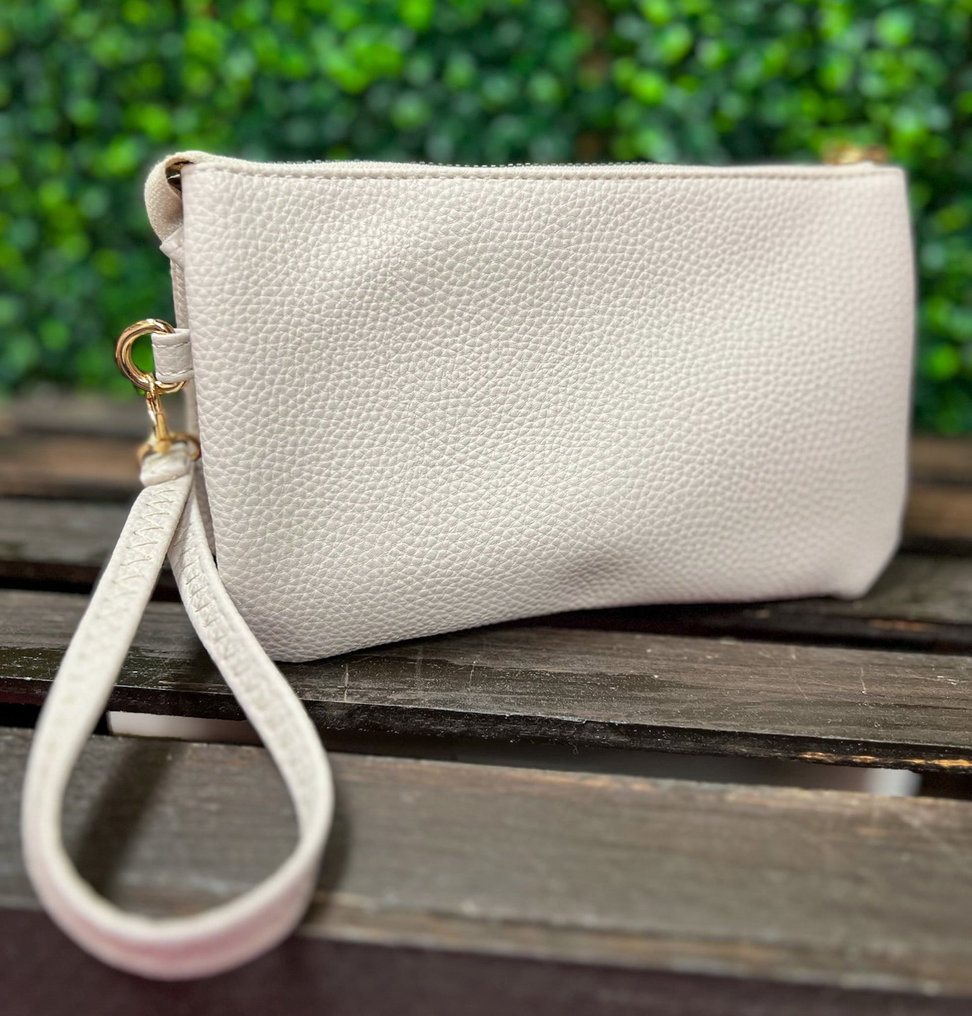 Faux Leather Crossbody Purse w/Long Strap - A'Bekah's Boutique