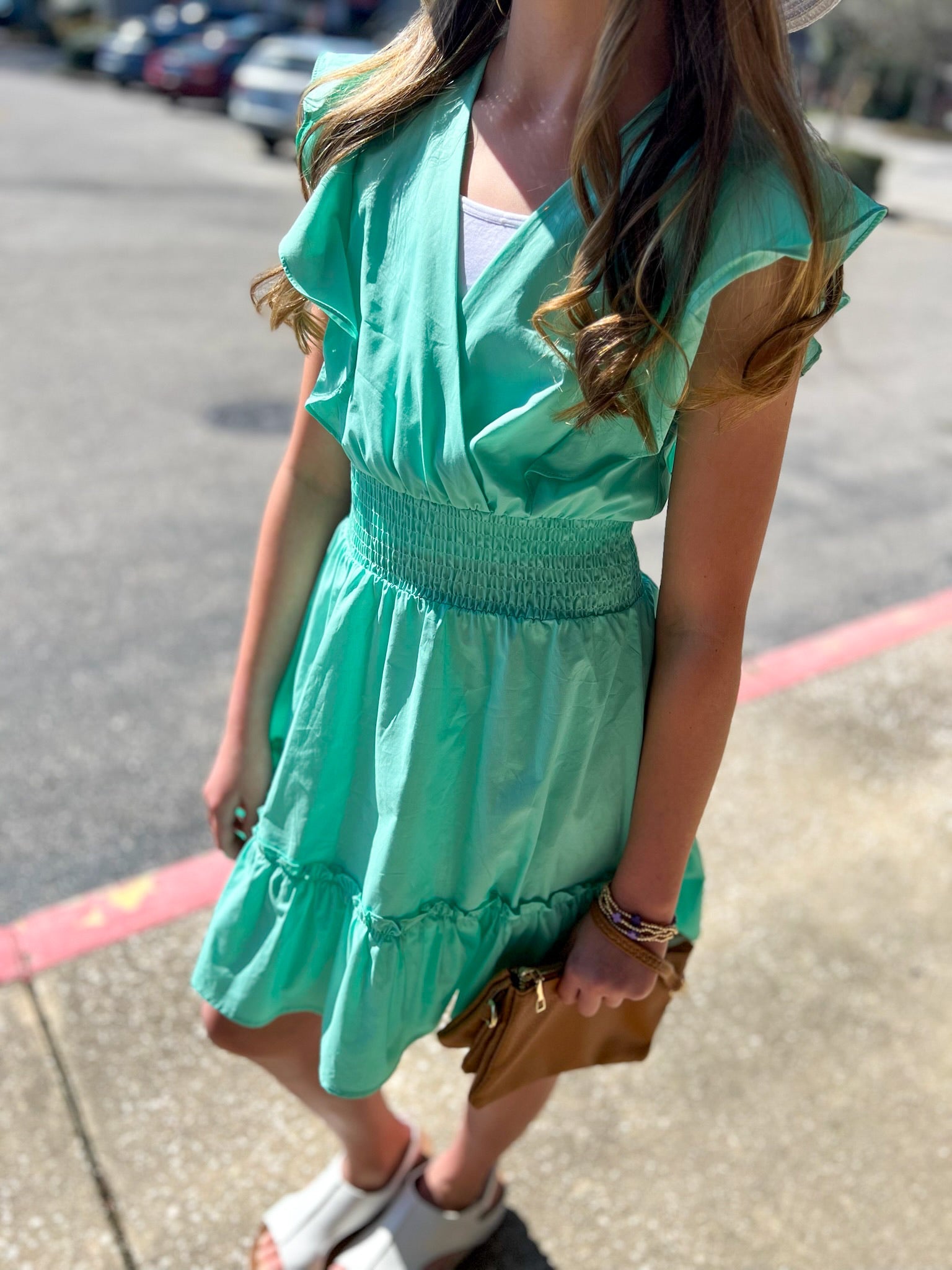 Feeling Sweet Girls Aqua Blue Dress - A'Bekah's Boutique