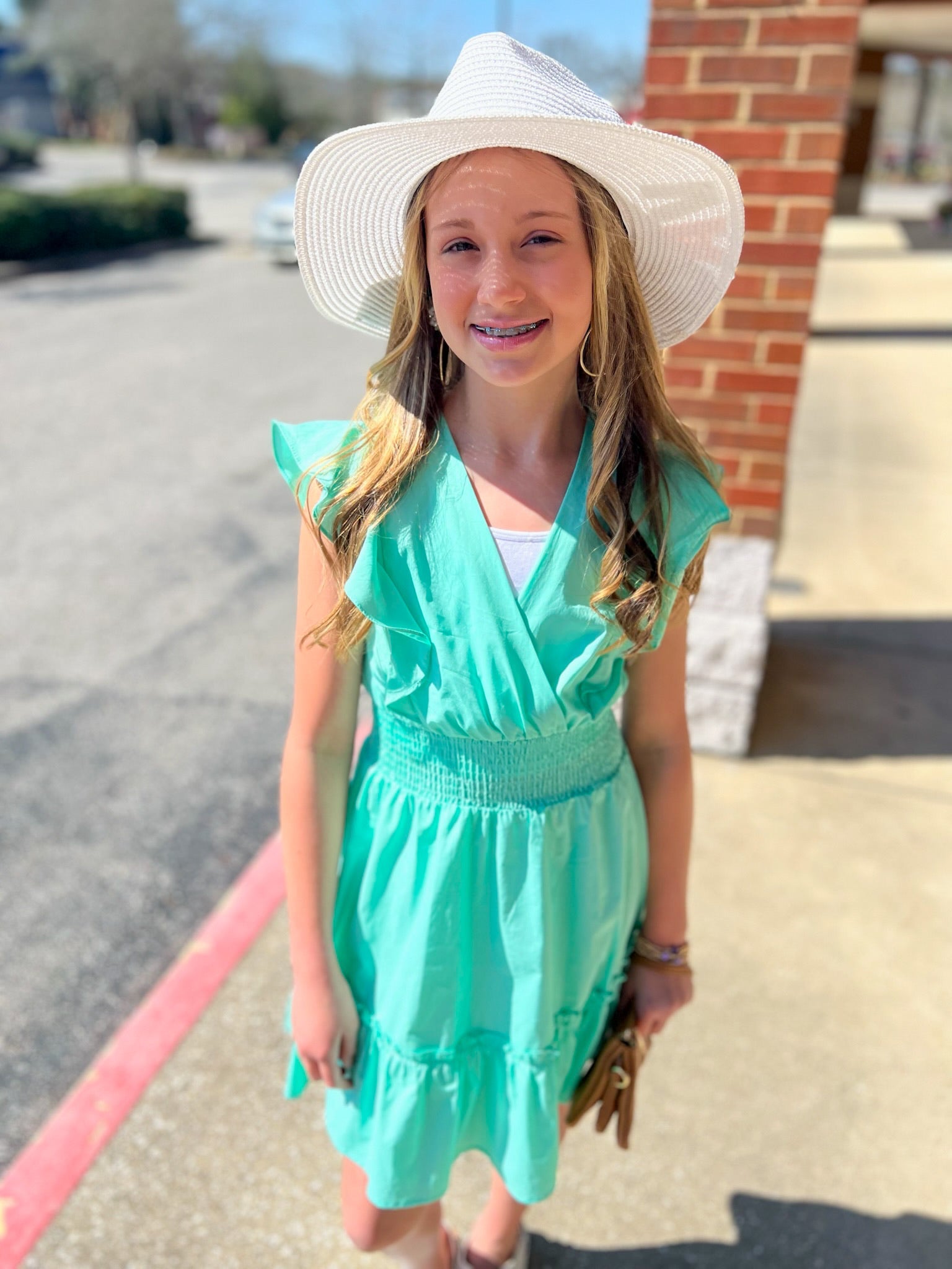 Feeling Sweet Girls Aqua Blue Dress - A'Bekah's Boutique