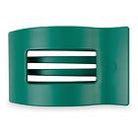 Flat Rectangle Hair Clip | Large | Green - A'Bekah's Boutique