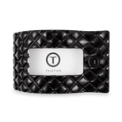 Flat Rectangle Hair Clip | Large | Jet Black Quilted - A'Bekah's Boutique