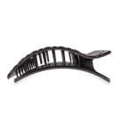 Flat Rectangle Hair Clip | Large | Jet Black Quilted - A'Bekah's Boutique