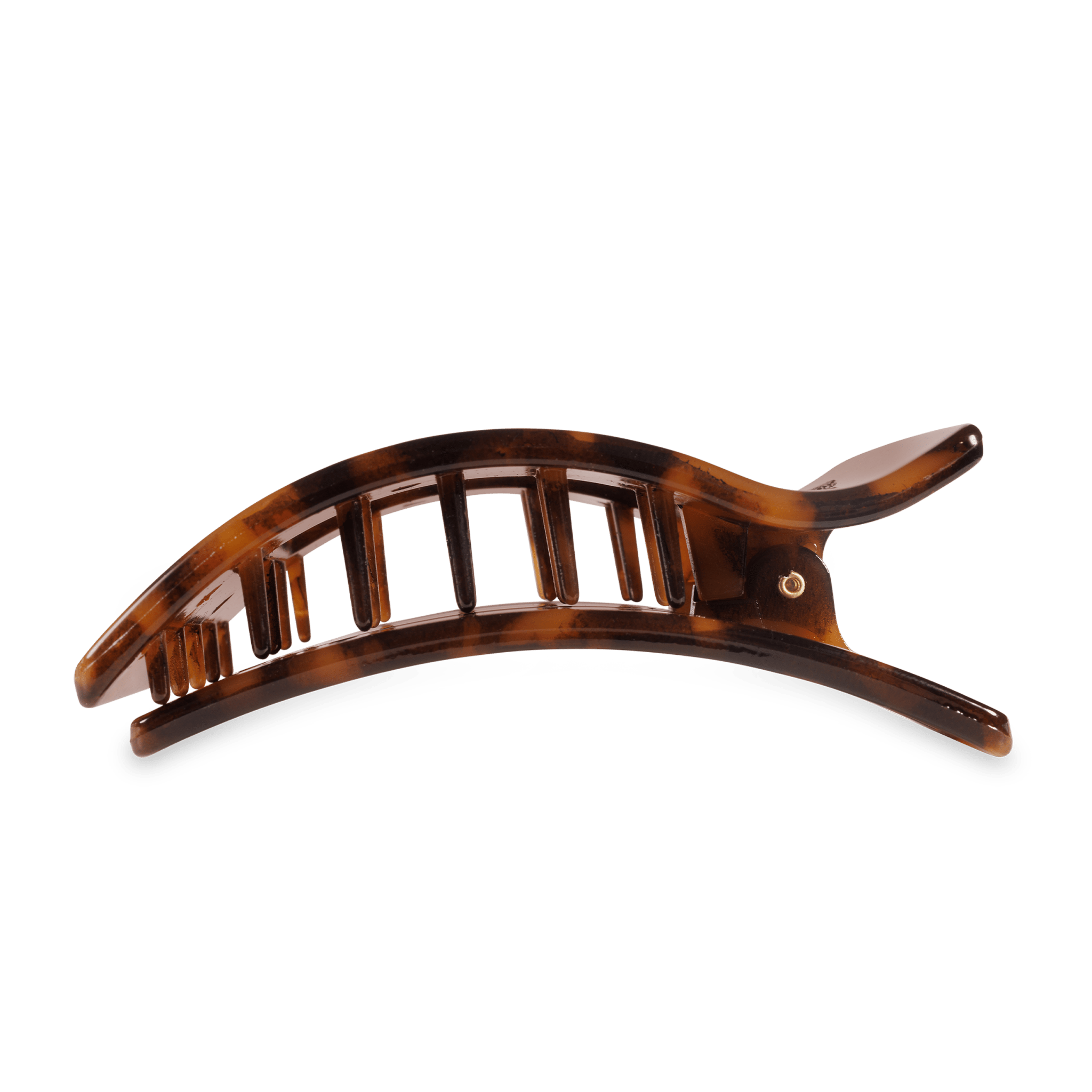 Flat Rectangle Hair Clip | Large | Tortoise - A'Bekah's Boutique