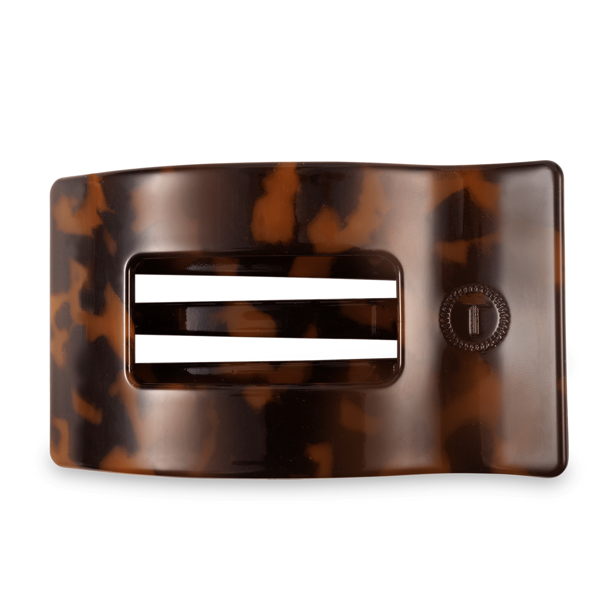 Flat Rectangle Hair Clip | Large | Tortoise - A'Bekah's Boutique