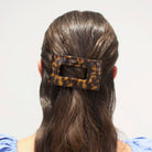 Flat Rectangle Hair Clip | Medium | Tortoise - A'Bekah's Boutique
