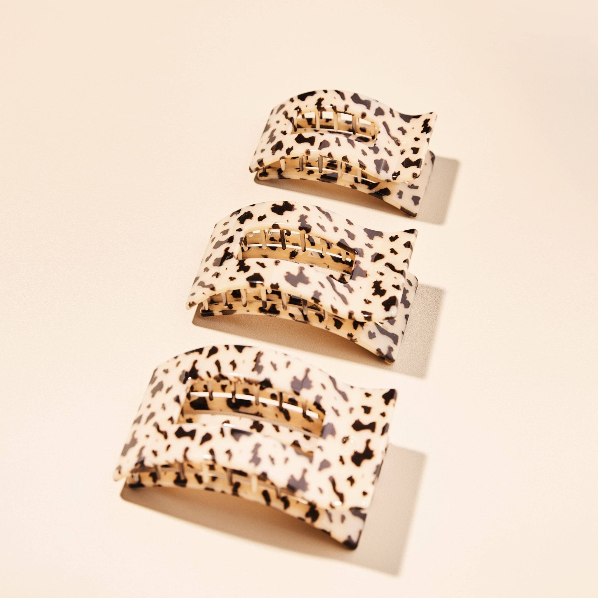 Flat Rectangle Hair Clip | Small | Blonde Tortoise - A'Bekah's Boutique