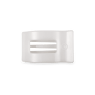 Flat Rectangle Hair Clip | Small | Coconut White - A'Bekah's Boutique