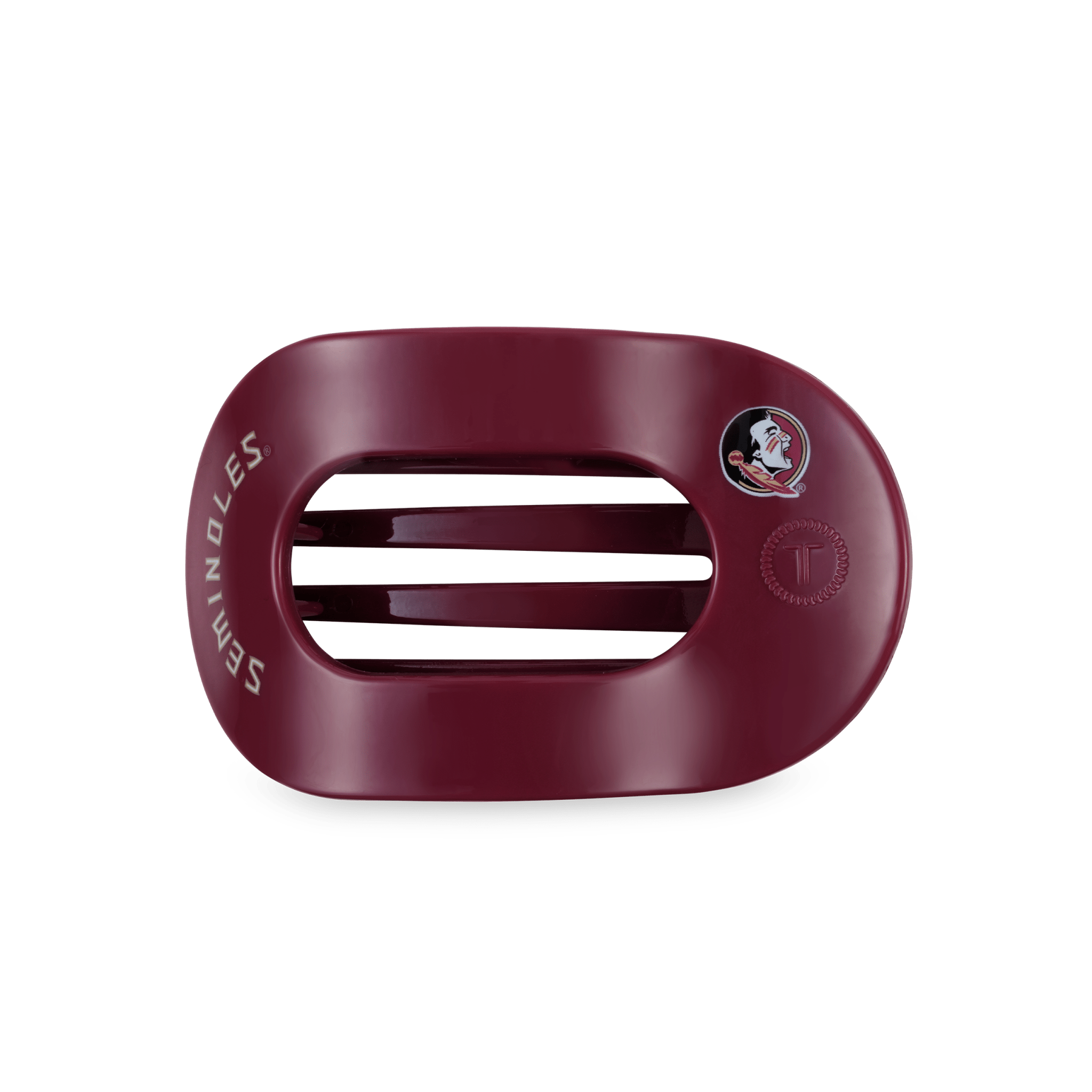 Flat Round Hair Clip | Medium | Go Noles! - A'Bekah's Boutique