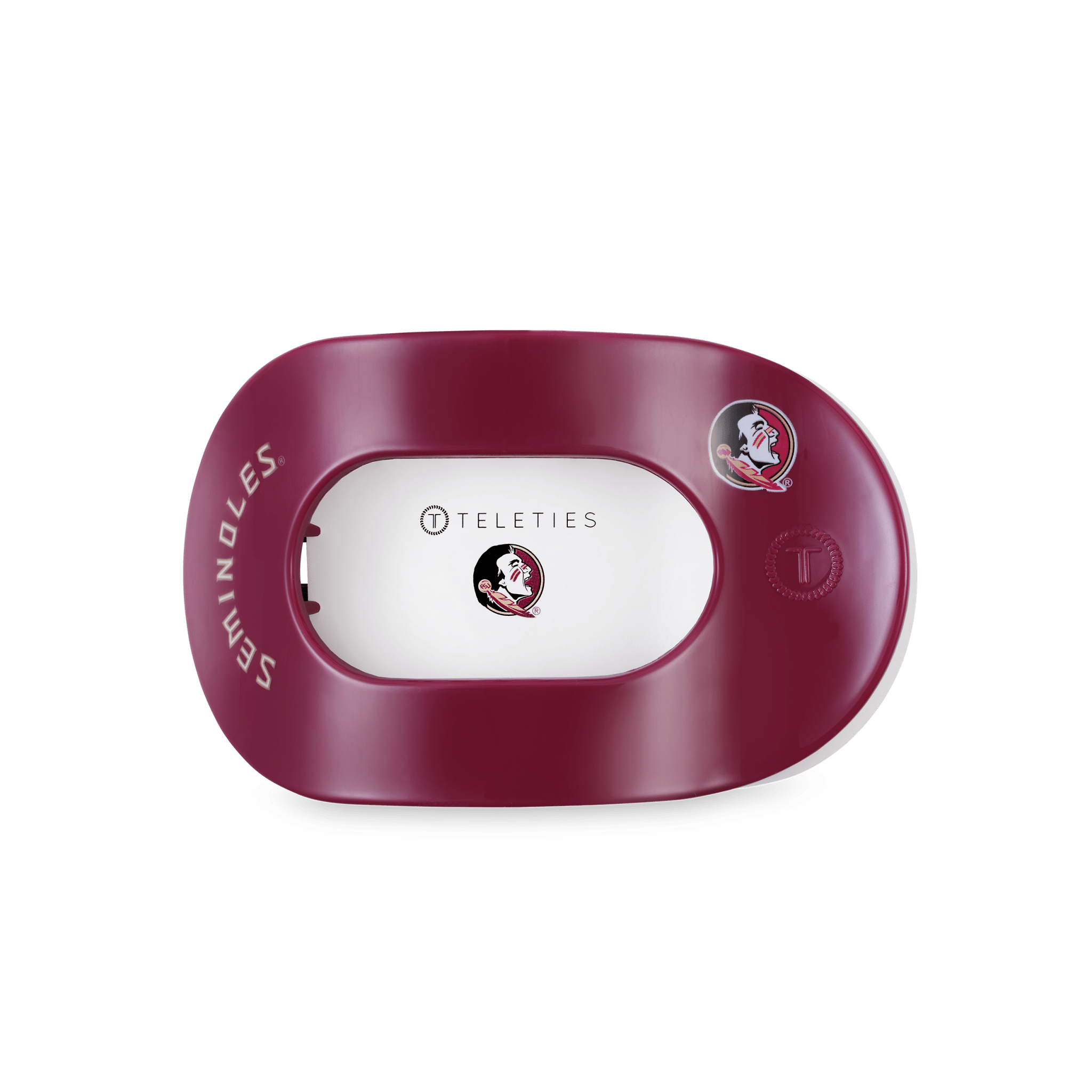 Flat Round Hair Clip | Medium | Go Noles! - A'Bekah's Boutique