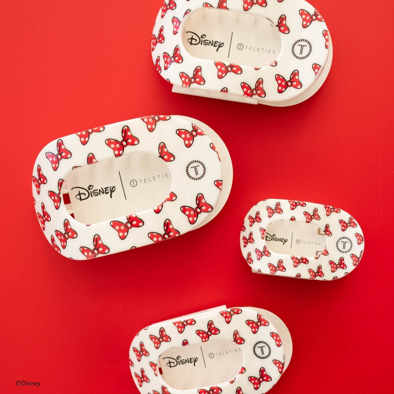 Flat Round Hair Clip | Tiny | Minnie Mouse Loves Her Bows! - A'Bekah's Boutique