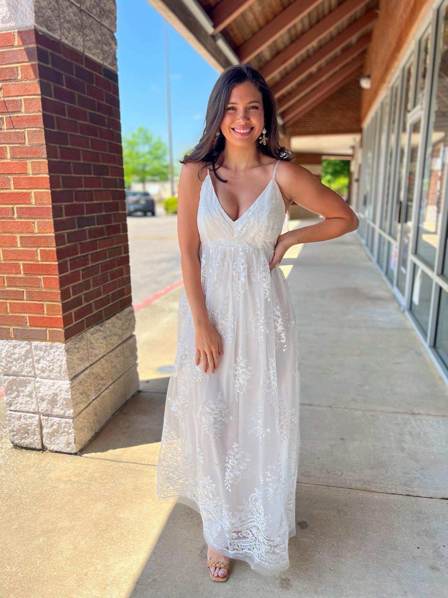 Forever Yours Ivory Lace Crochet Maxi Dress - A'Bekah's Boutique