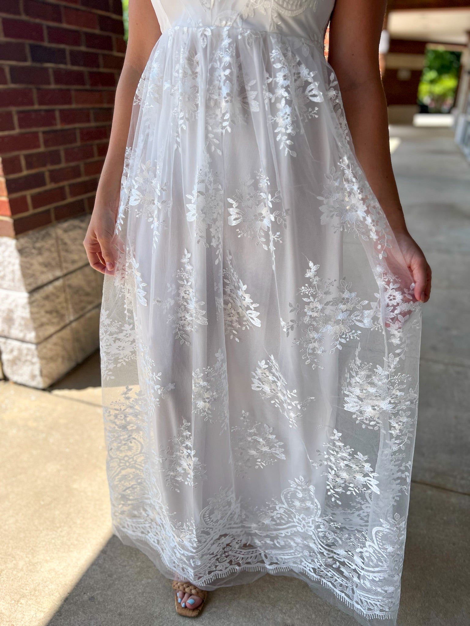 Forever Yours Ivory Lace Crochet Maxi Dress - A'Bekah's Boutique
