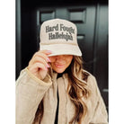 Hard Fought Hallelujah Beige Trucker Hat - A'Bekah's Boutique