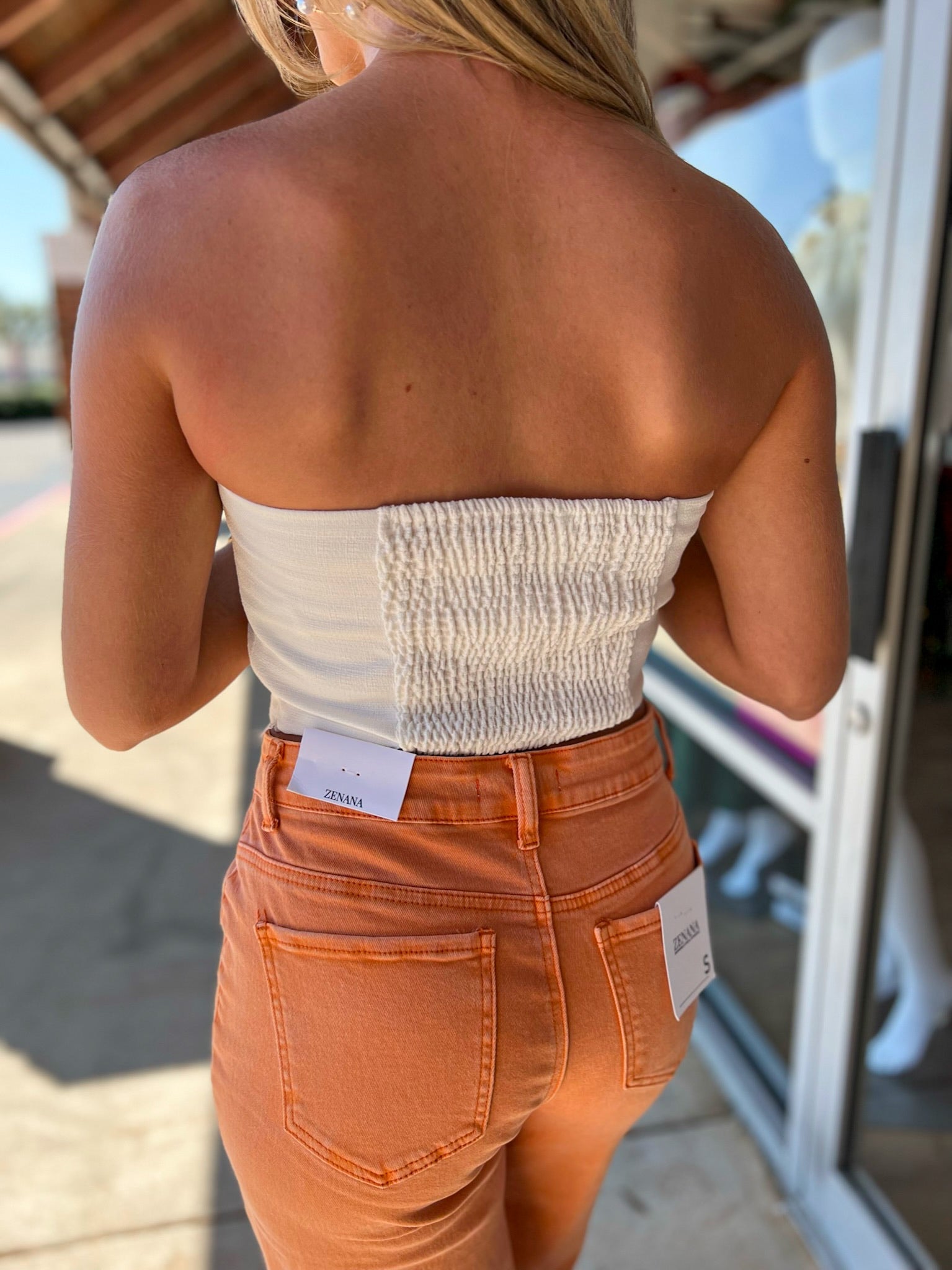 Heat Wave White Crop Tube Top - A'Bekah's Boutique