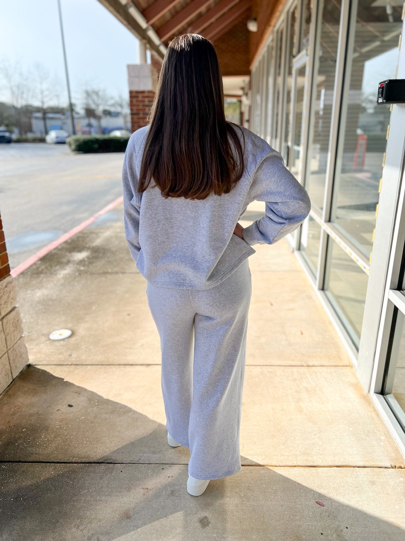 Heather Grey Fleece Pullover and Pants Set - A'Bekah's Boutique