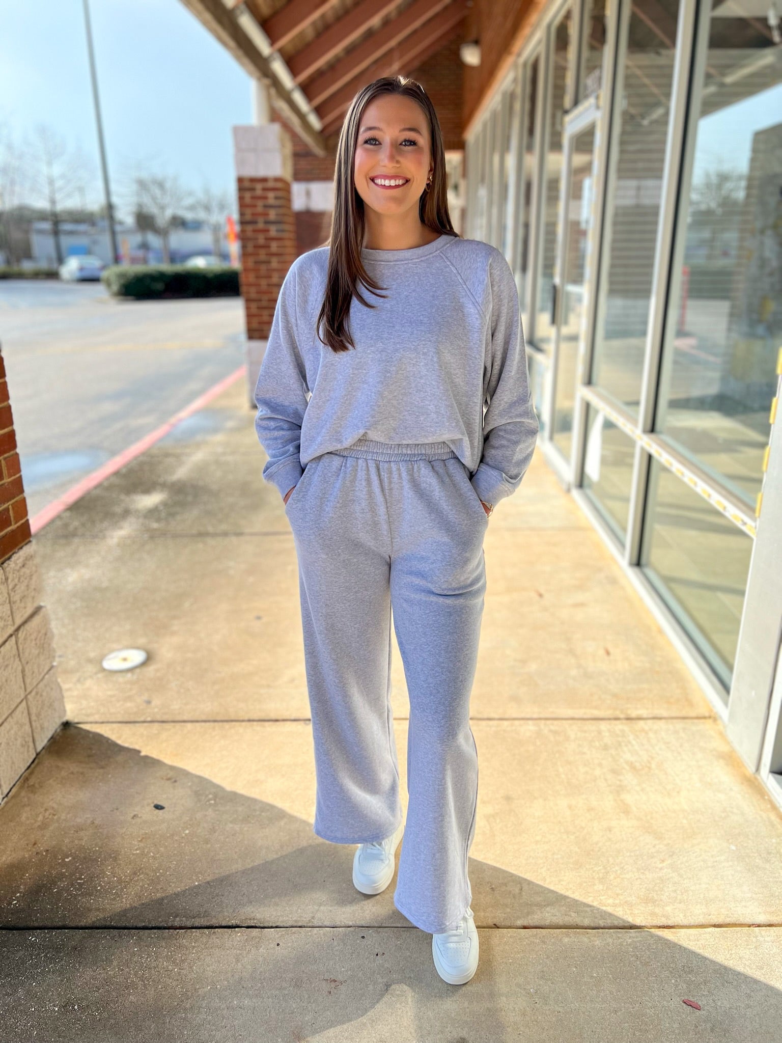 Heather Grey Fleece Pullover and Pants Set - A'Bekah's Boutique
