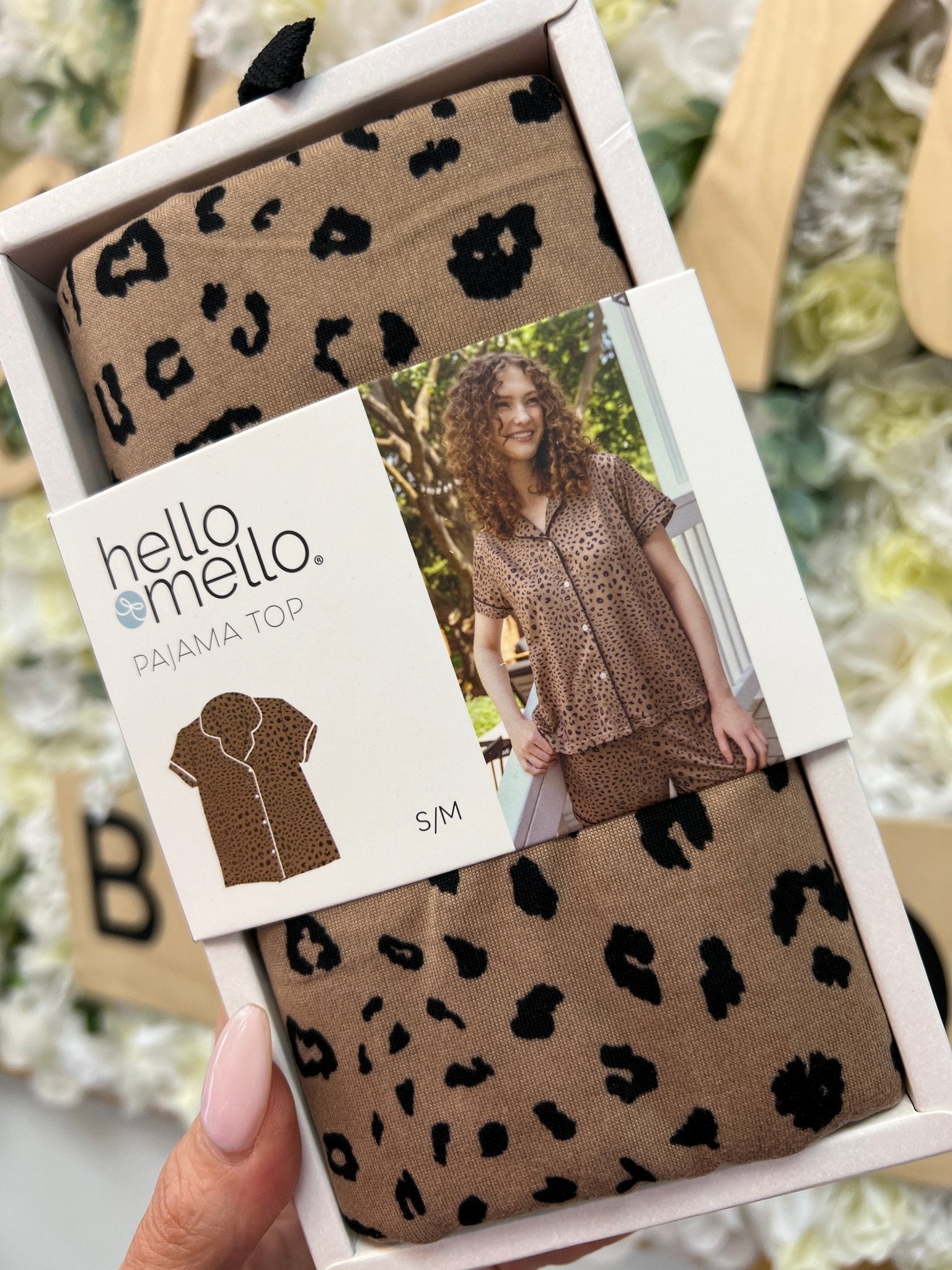 Hello Mello Seeing Spots Brown Animal Print Pajama Top - A'Bekah's Boutique
