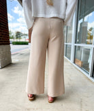 I Mean Business Taupe Wide Leg Trousers with Pockets - A'Bekah's Boutique