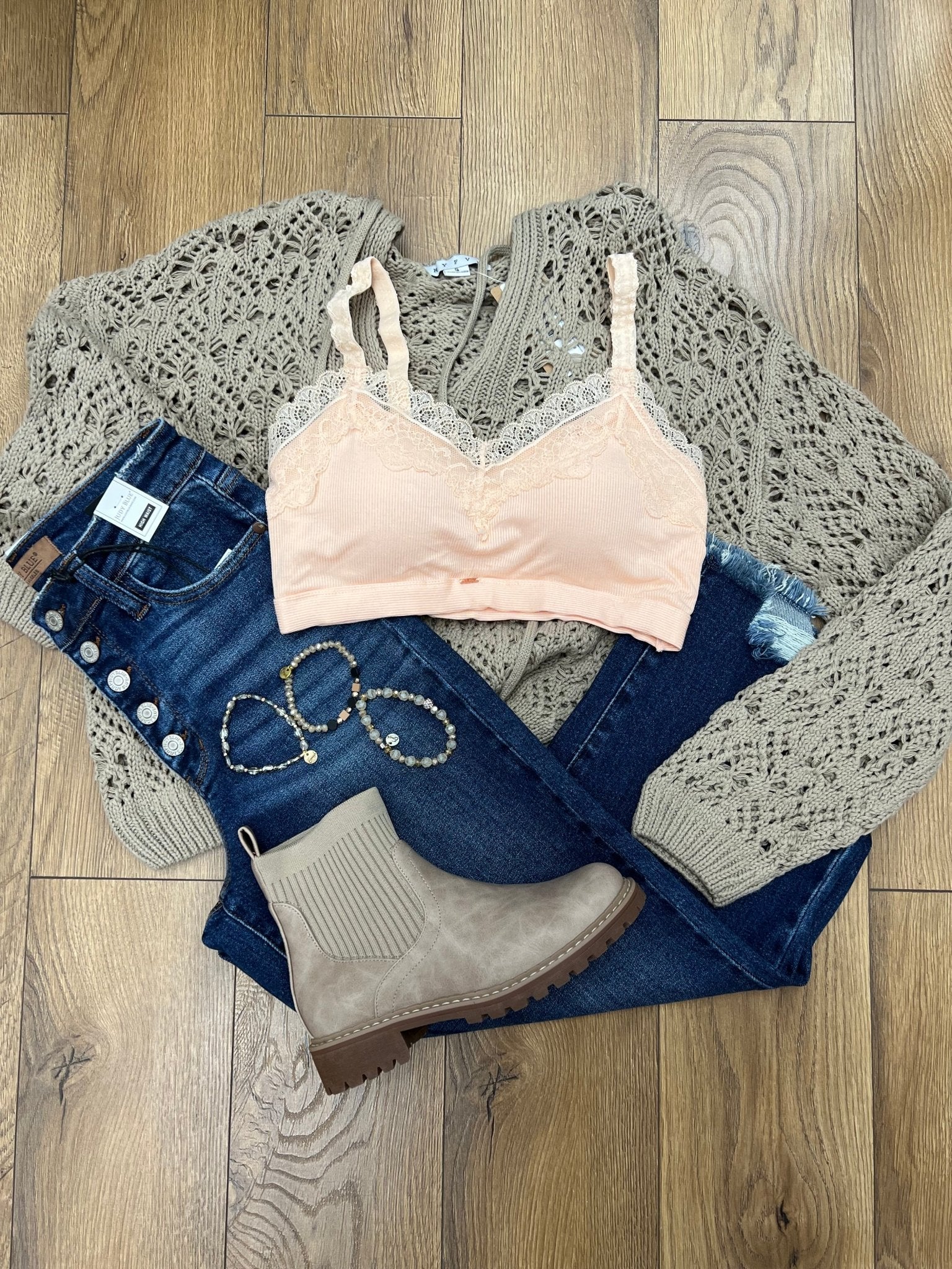 JadyK Peach Arabian Nights Bralette - A'Bekah's Boutique