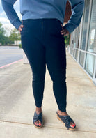 Judy Blue Black HW Skinny Jeans with Tummy Control Panel (C) - A'Bekah's Boutique