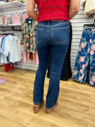 Judy Blue Dark Wash Mid Rise Bootcut Jeans 32" Inseam - A'Bekah's Boutique