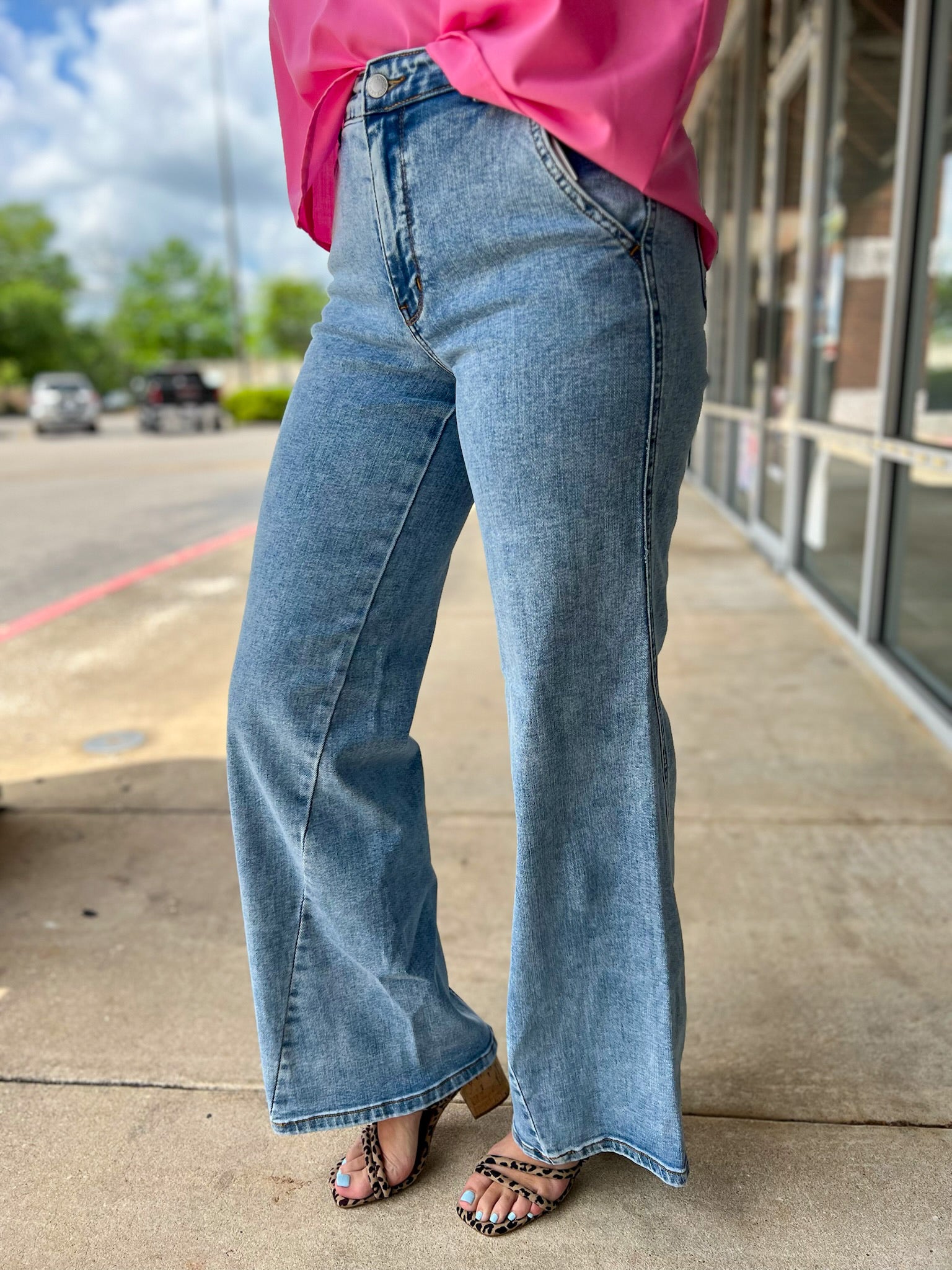 Judy Blue High Waist Stone Wash Retro Fit Jeans with 33" Inseam - A'Bekah's Boutique