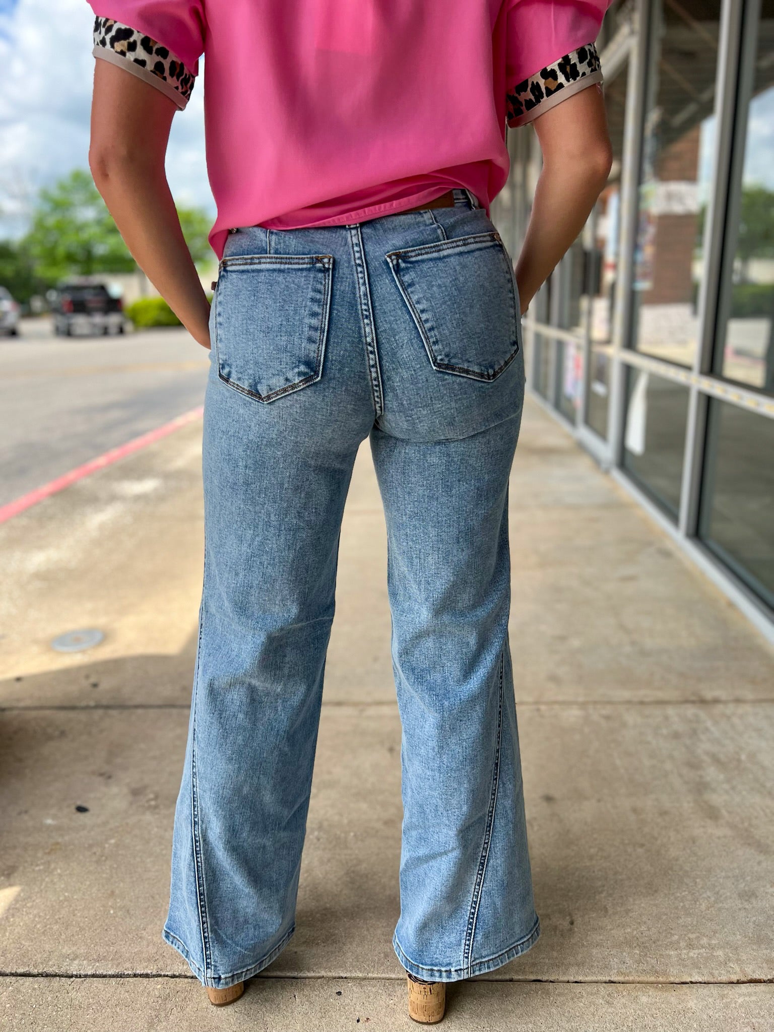 Judy Blue High Waist Stone Wash Retro Fit Jeans with 33" Inseam - A'Bekah's Boutique