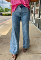 Judy Blue High Waist Stone Wash Retro Fit Jeans with 33" Inseam - A'Bekah's Boutique