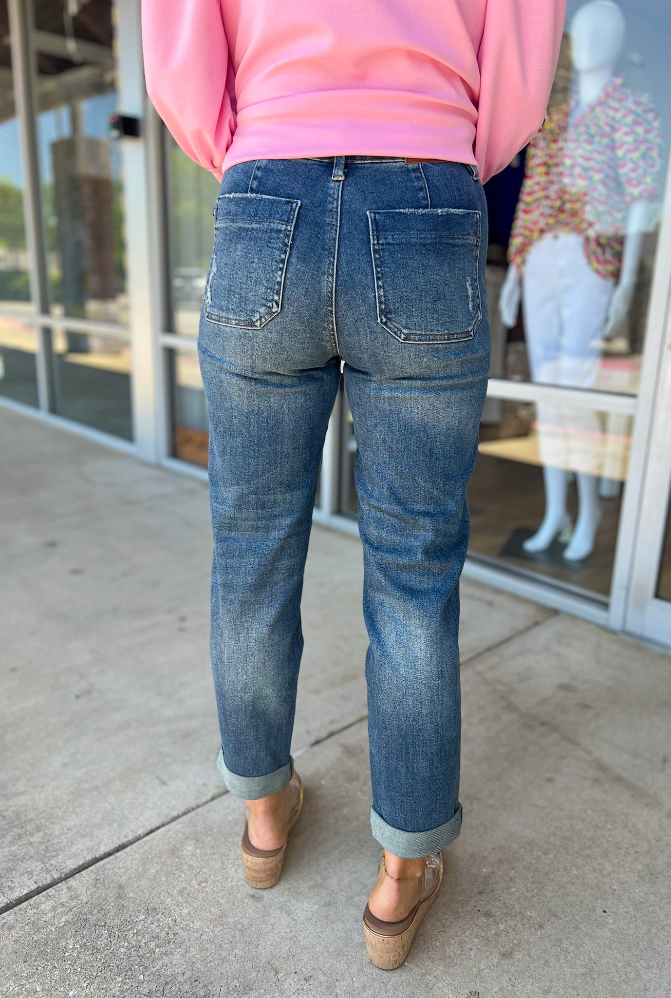 Judy Blue High Waisted Dark Vintage Wash Joggers - A'Bekah's Boutique
