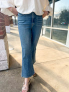 Judy Blue High Waisted Kick Flare Jeans with Tummy Control 26.5" Inseam - A'Bekah's Boutique