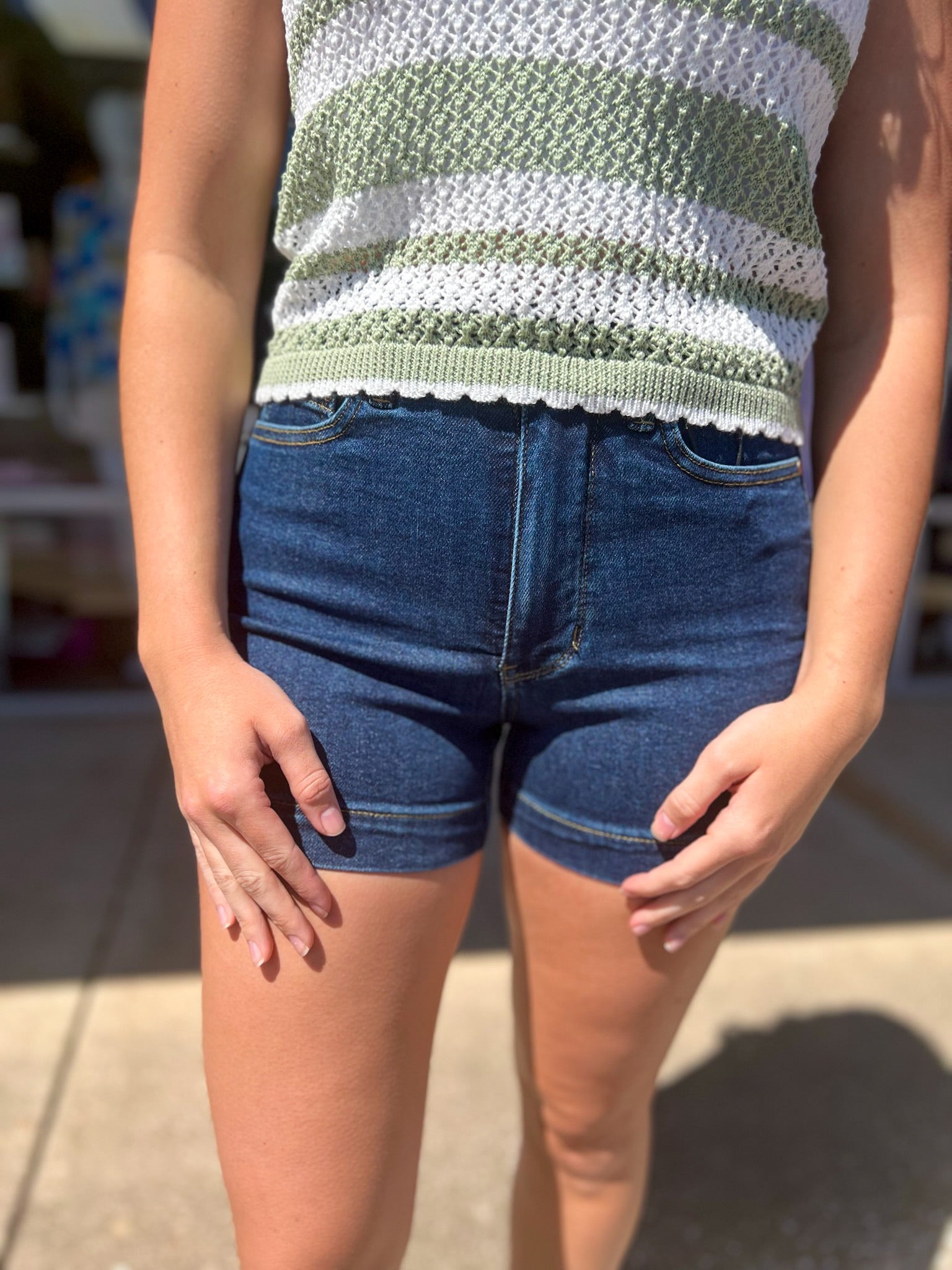 Judy Blue High Waisted Tummy Control 4.25" Inseam Shorts - A'Bekah's Boutique