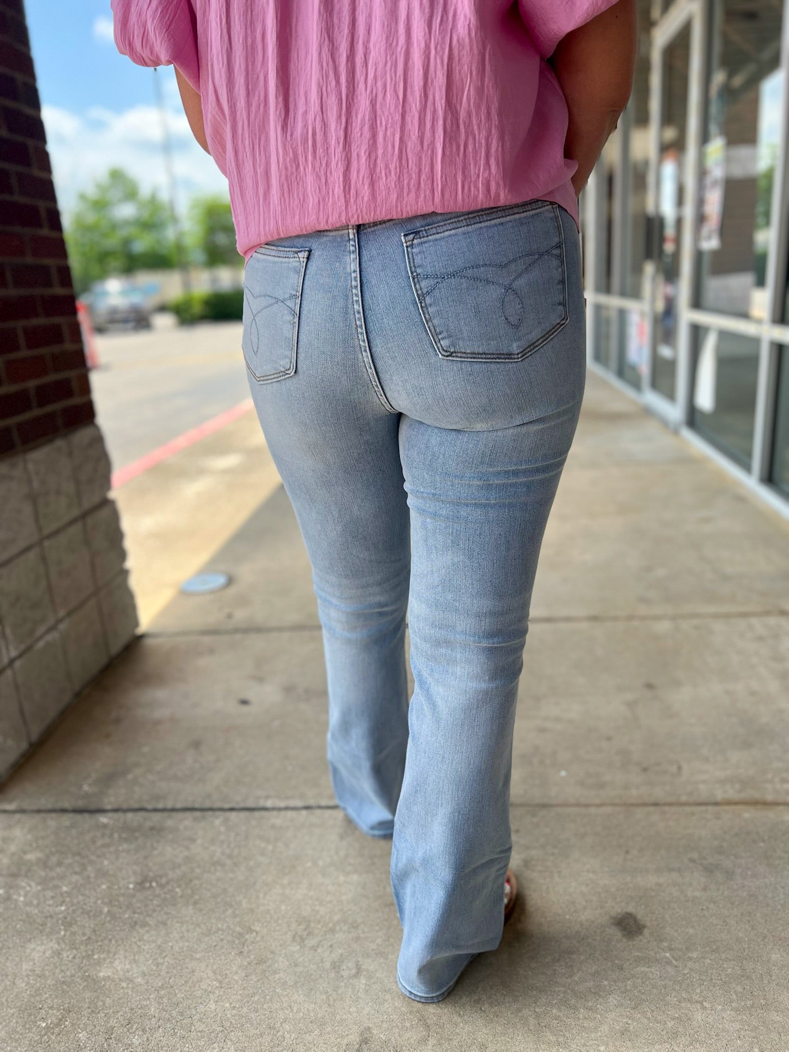 Judy Blue Light Wash High Waisted Bootcut Jeans 34" Inseam - A'Bekah's Boutique