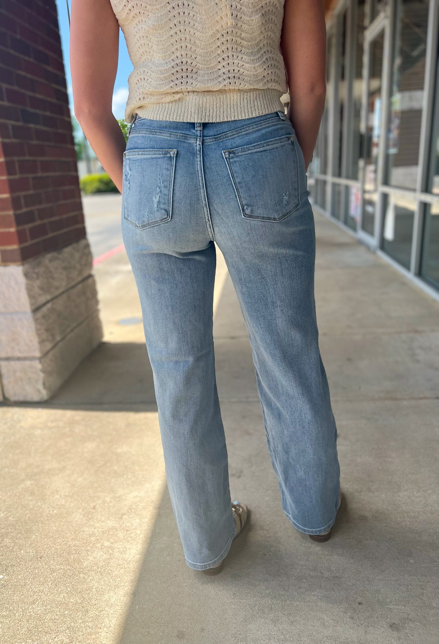 Judy Blue Light Wash Straight Leg Jeans - A'Bekah's Boutique