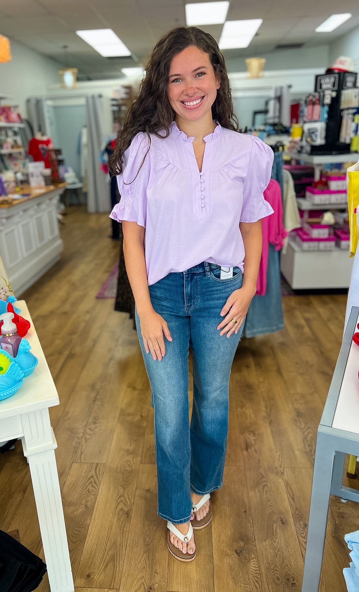 Judy Blue Mid Rise Alex Bootcut Jeans 32.25" Inseam - A'Bekah's Boutique