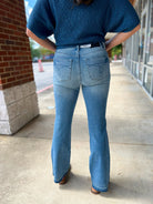 Judy Blue Mid Rise Slim Bootcut Tummy Control Jeans 32" Inseam - A'Bekah's Boutique