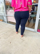 Judy Blue Navy High Waist Skinny Jeans with Tummy Control (C) - A'Bekah's Boutique