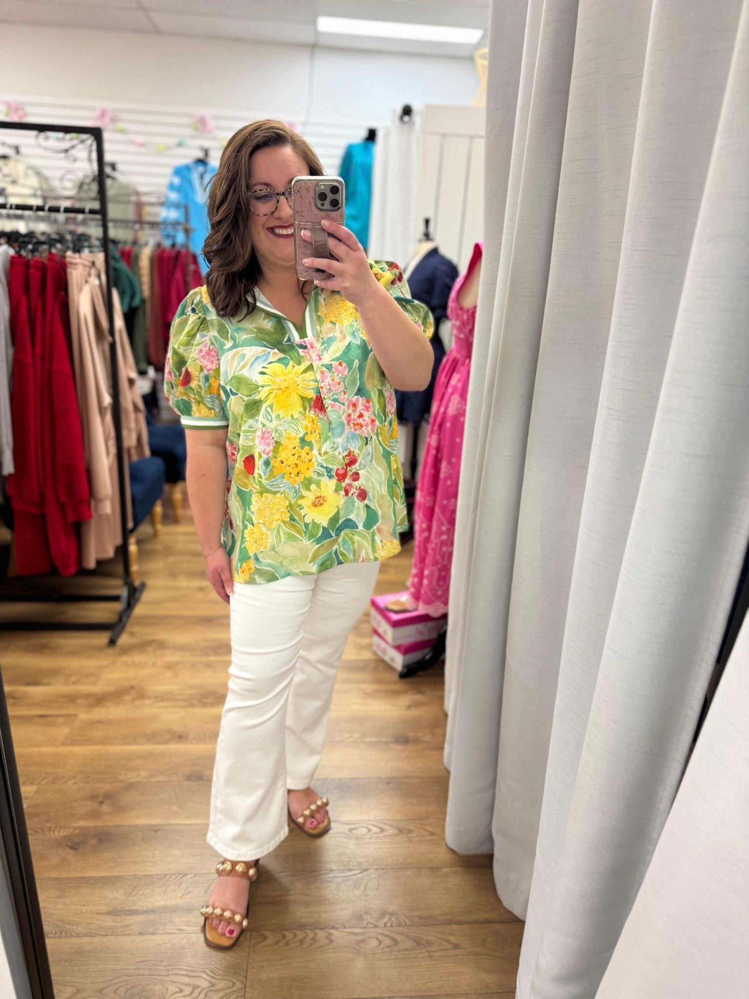 Judy Blue Plus Size White High Waisted Kick Flare Jeans 26" Inseam - A'Bekah's Boutique