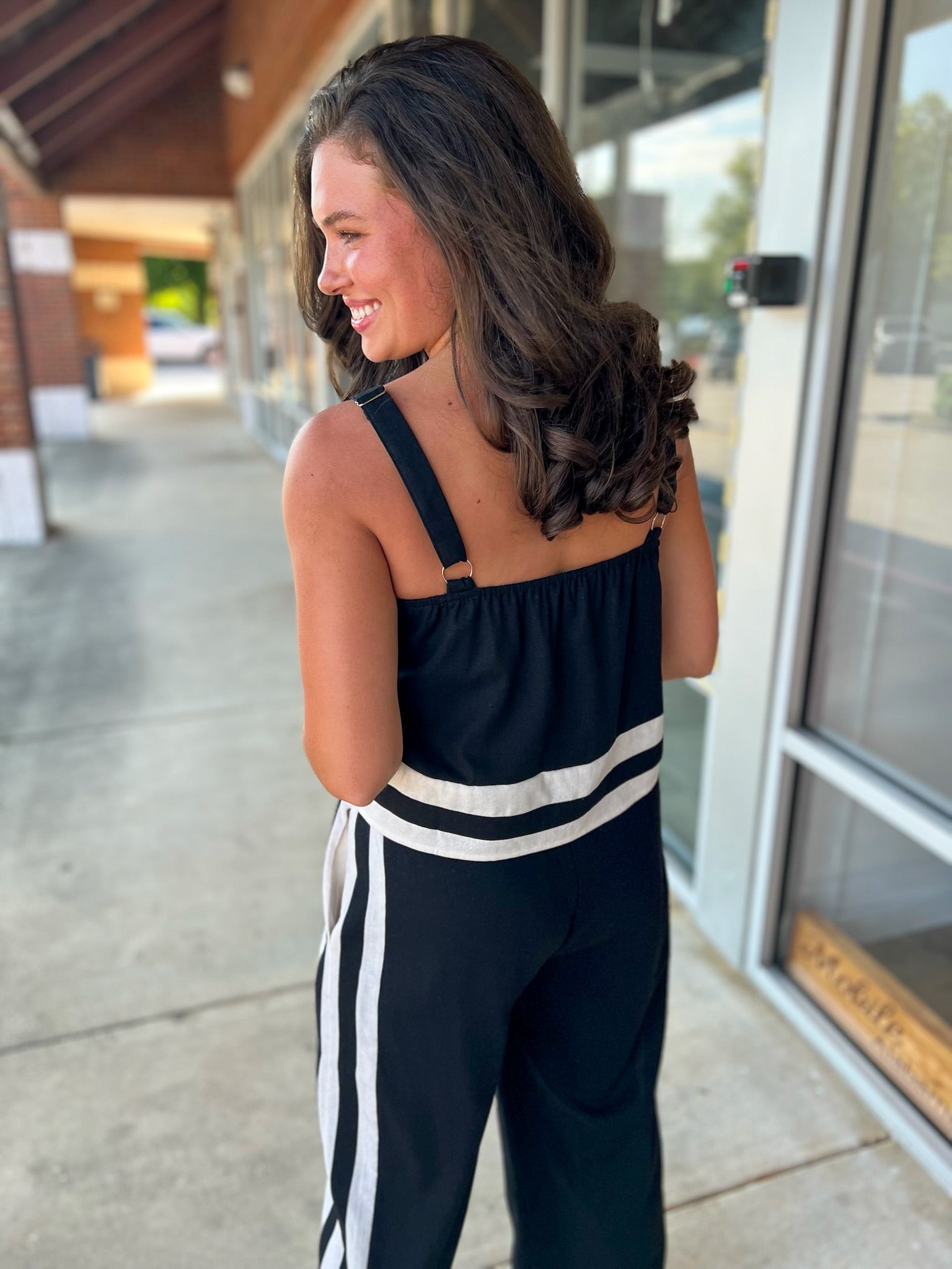 Just Too Good Black and Cream Long Set - A'Bekah's Boutique