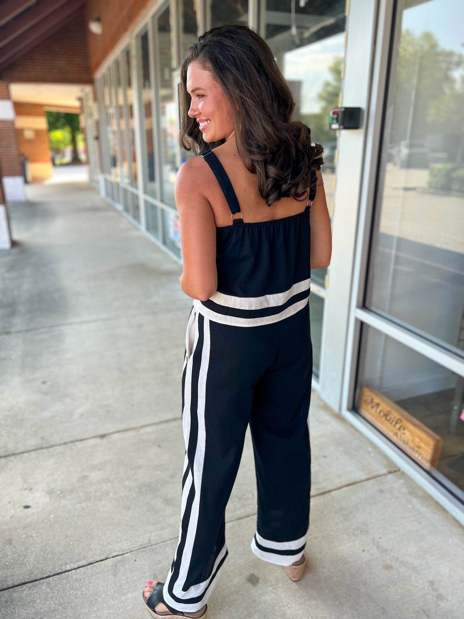 Just Too Good Black and Cream Long Set - A'Bekah's Boutique