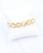 Kadis Crystal Stretch Bracelet Champagne - A'Bekah's Boutique
