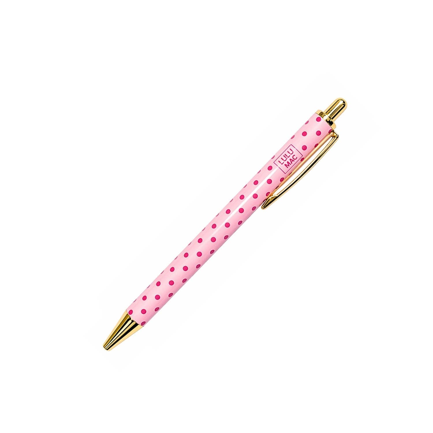 LM - PEN - PD Pink/Hot Pink Dot Ink Pen - A'Bekah's Boutique