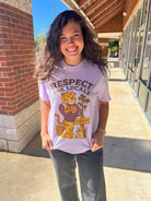 Louisiana Respect the Locals Purple Tigers T-Shirt - A'Bekah's Boutique